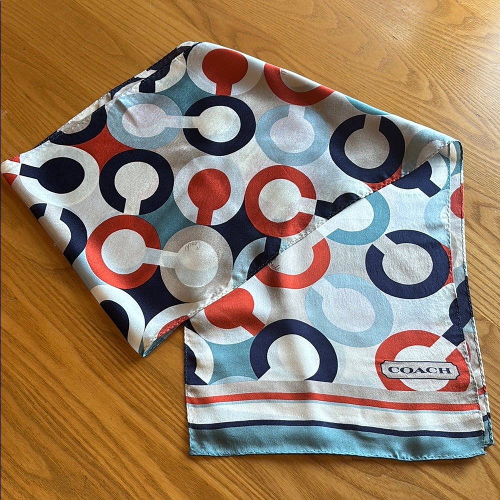 Coach Multicolor Patterned Scarf-10.5x60
